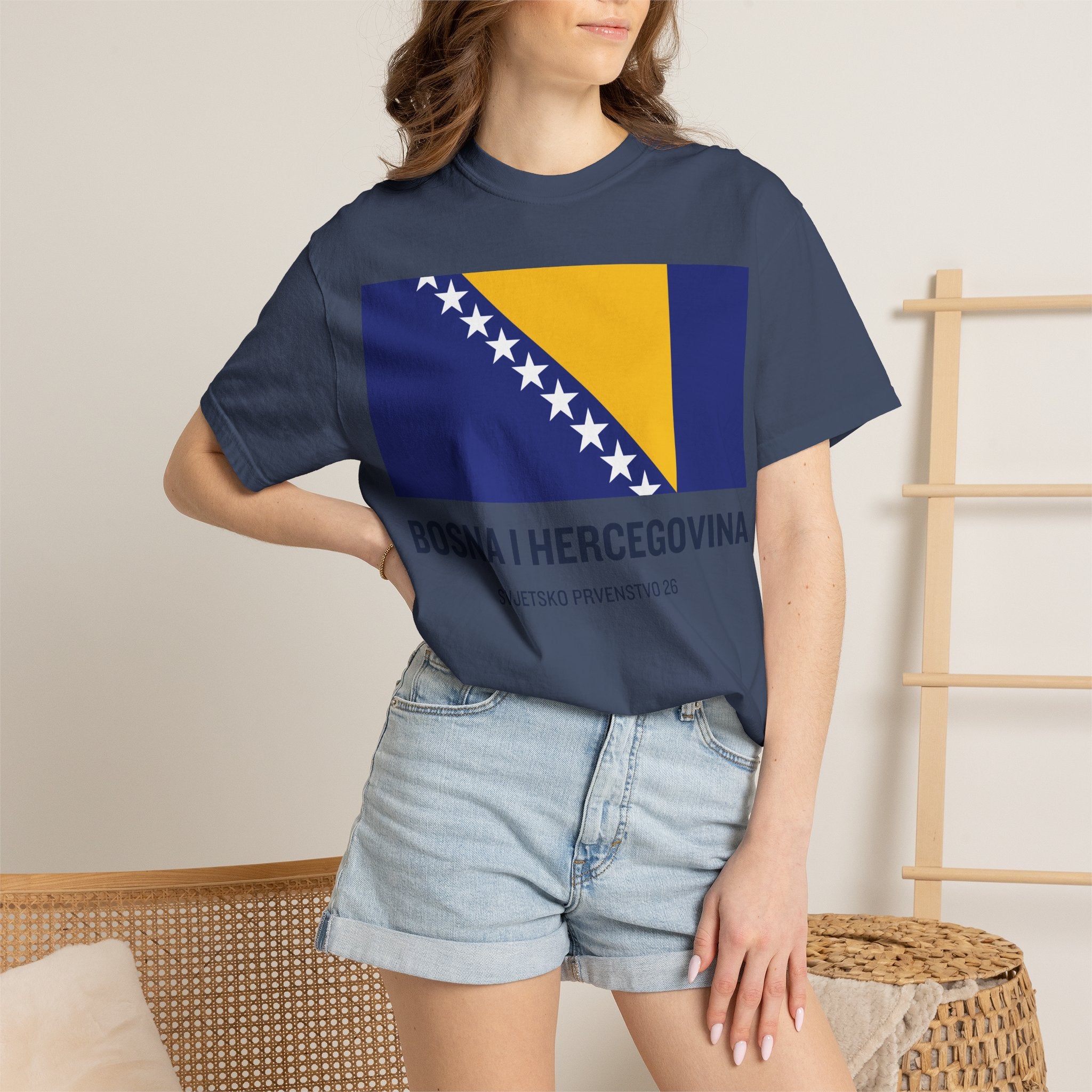 Bosnia and Herzegovina flag print