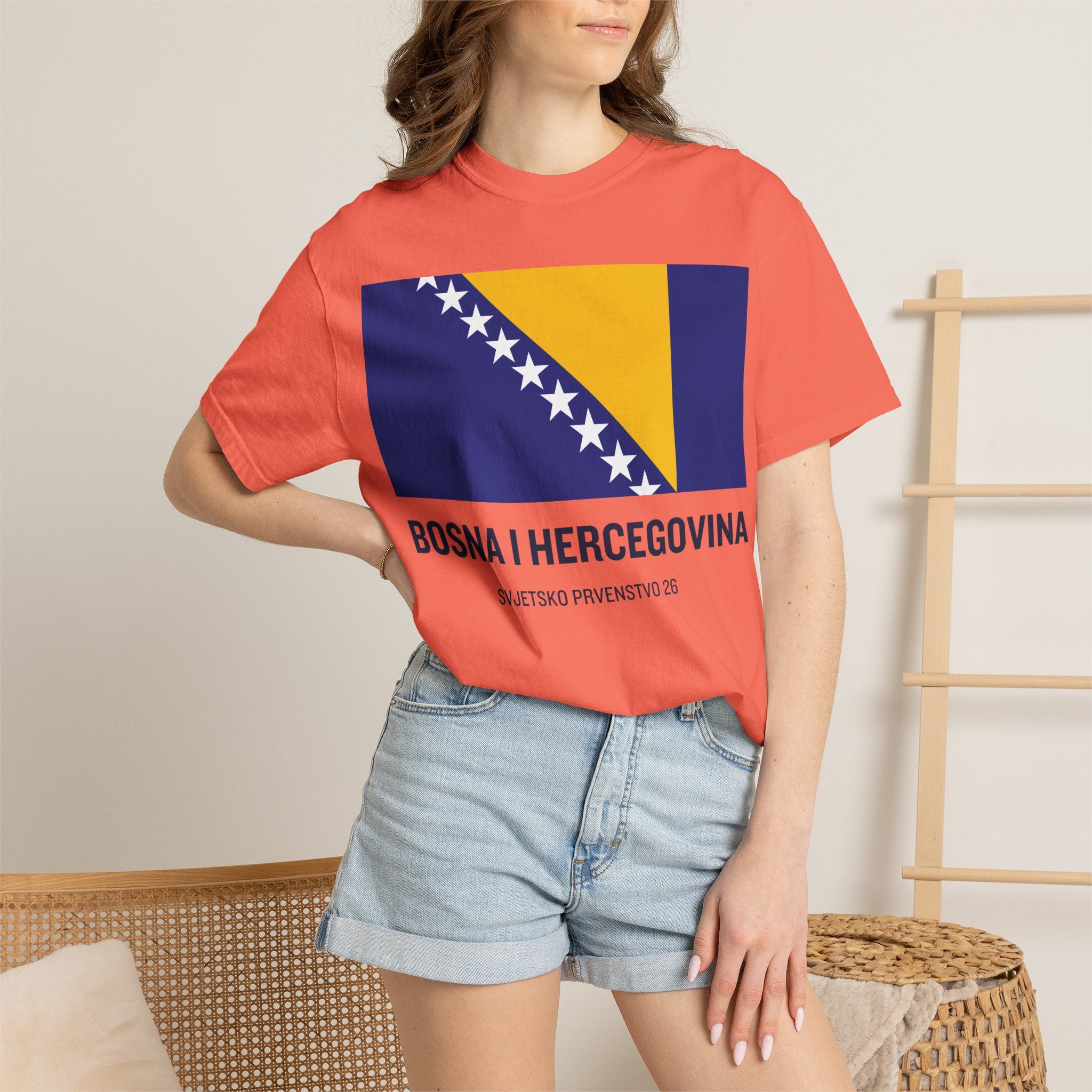 Bosnia and Herzegovina flag print