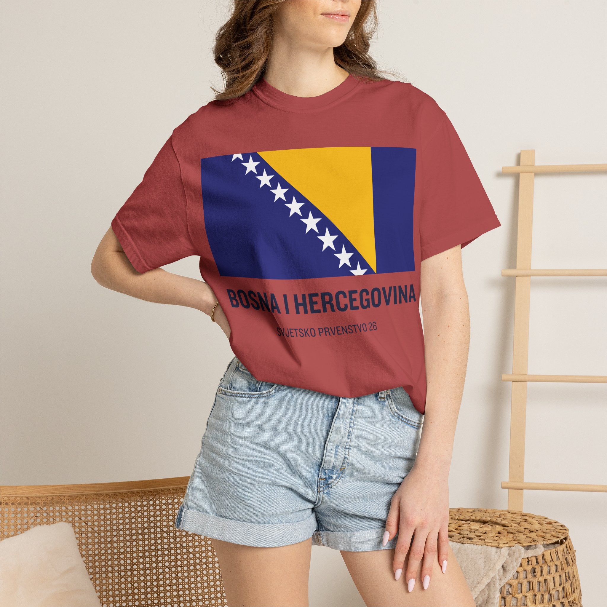 Bosnia and Herzegovina flag print