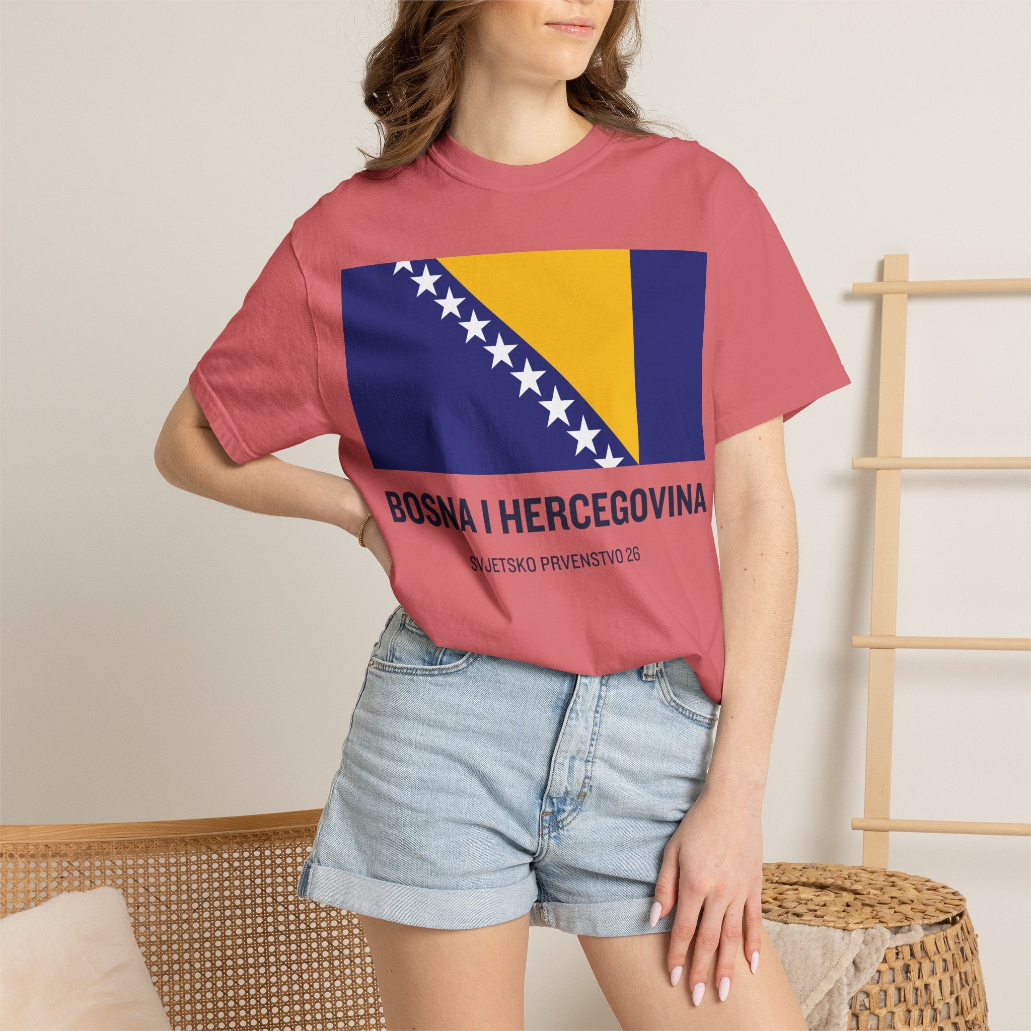 Bosnia and Herzegovina flag print