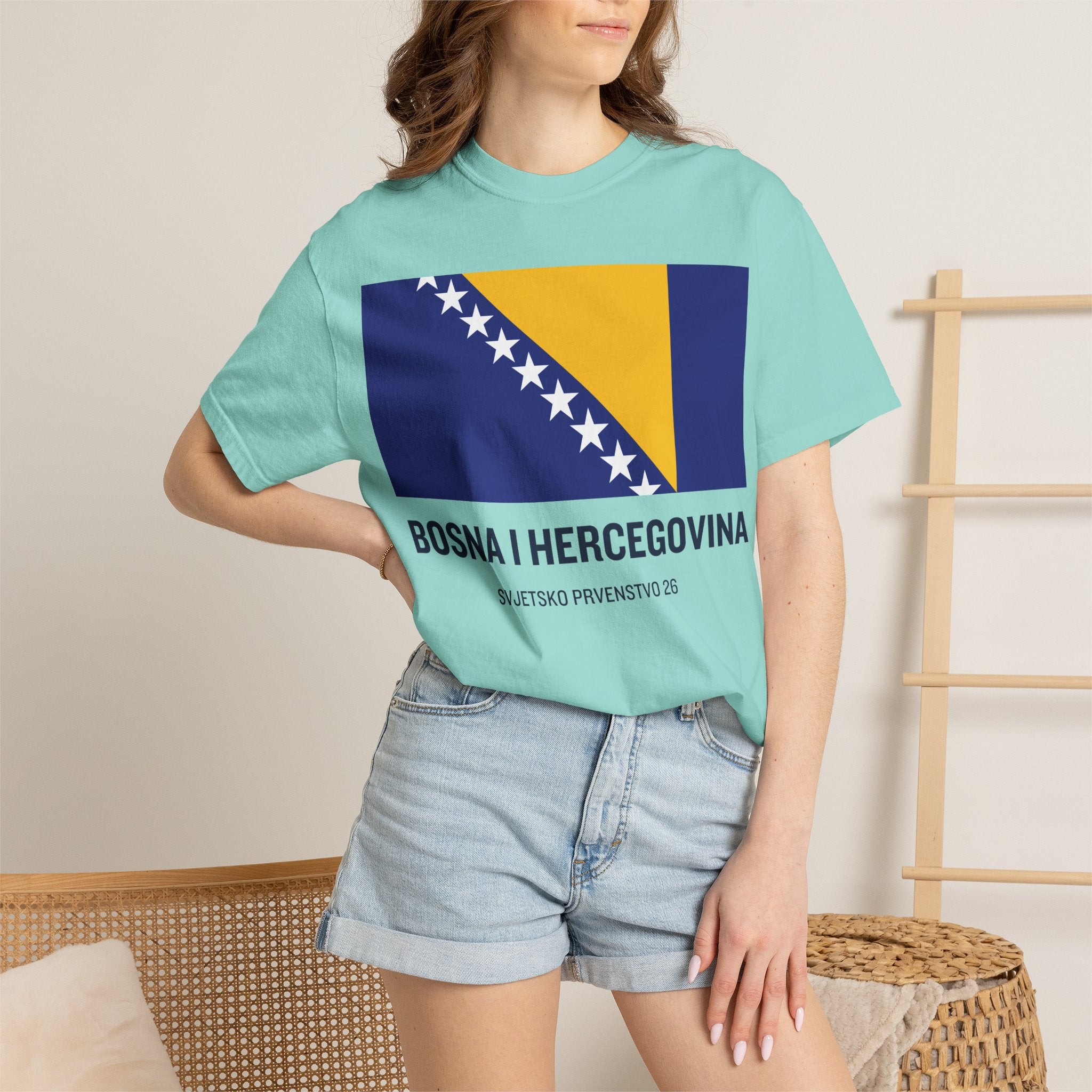 Bosnia and Herzegovina flag print