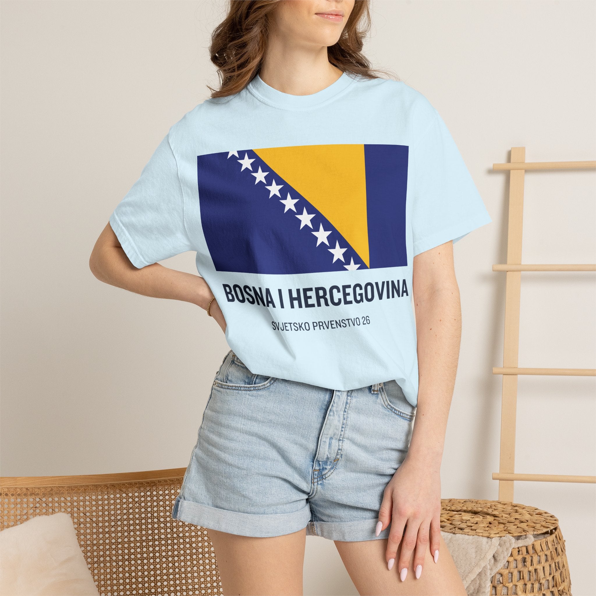 Bosnia and Herzegovina flag print