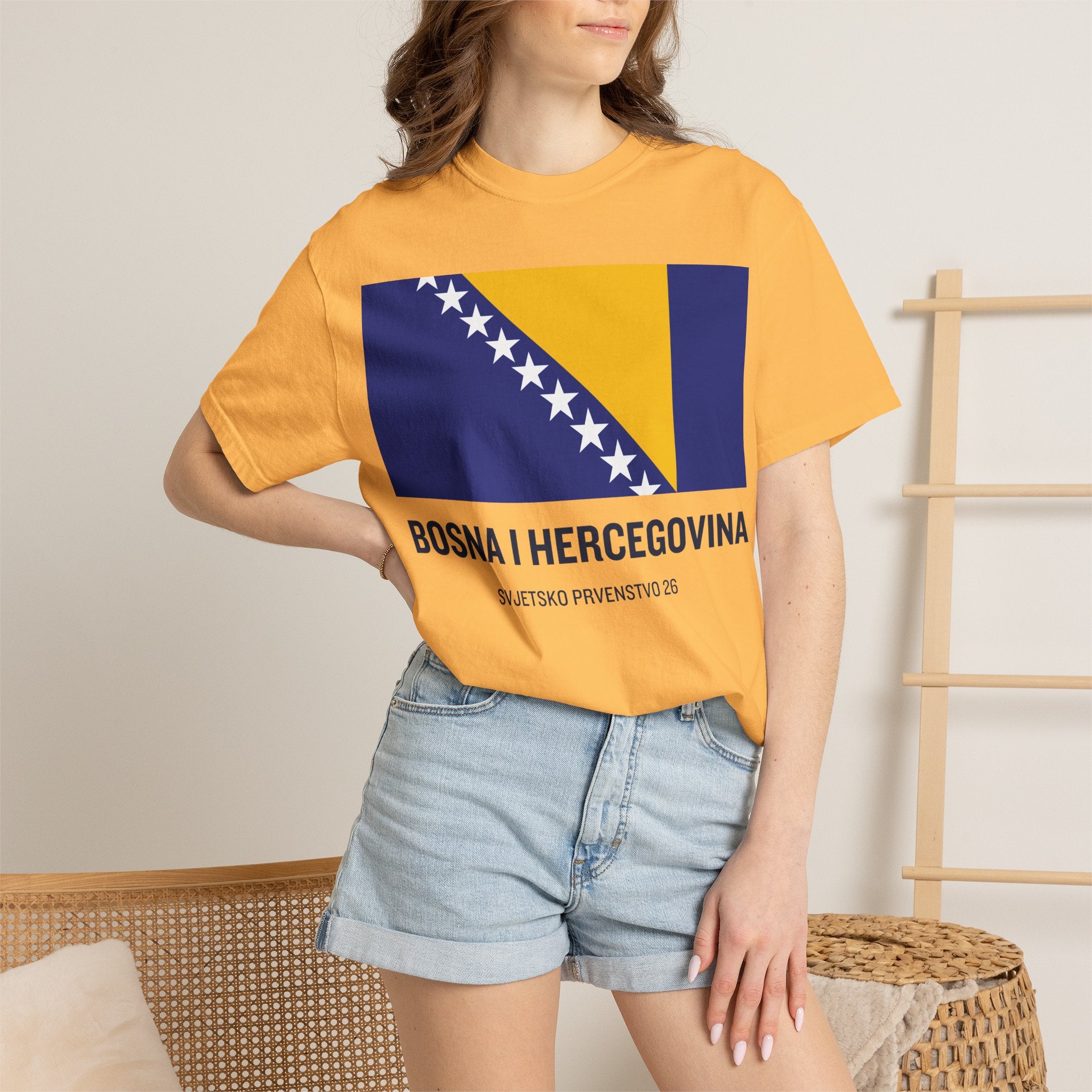 Bosnia and Herzegovina flag print
