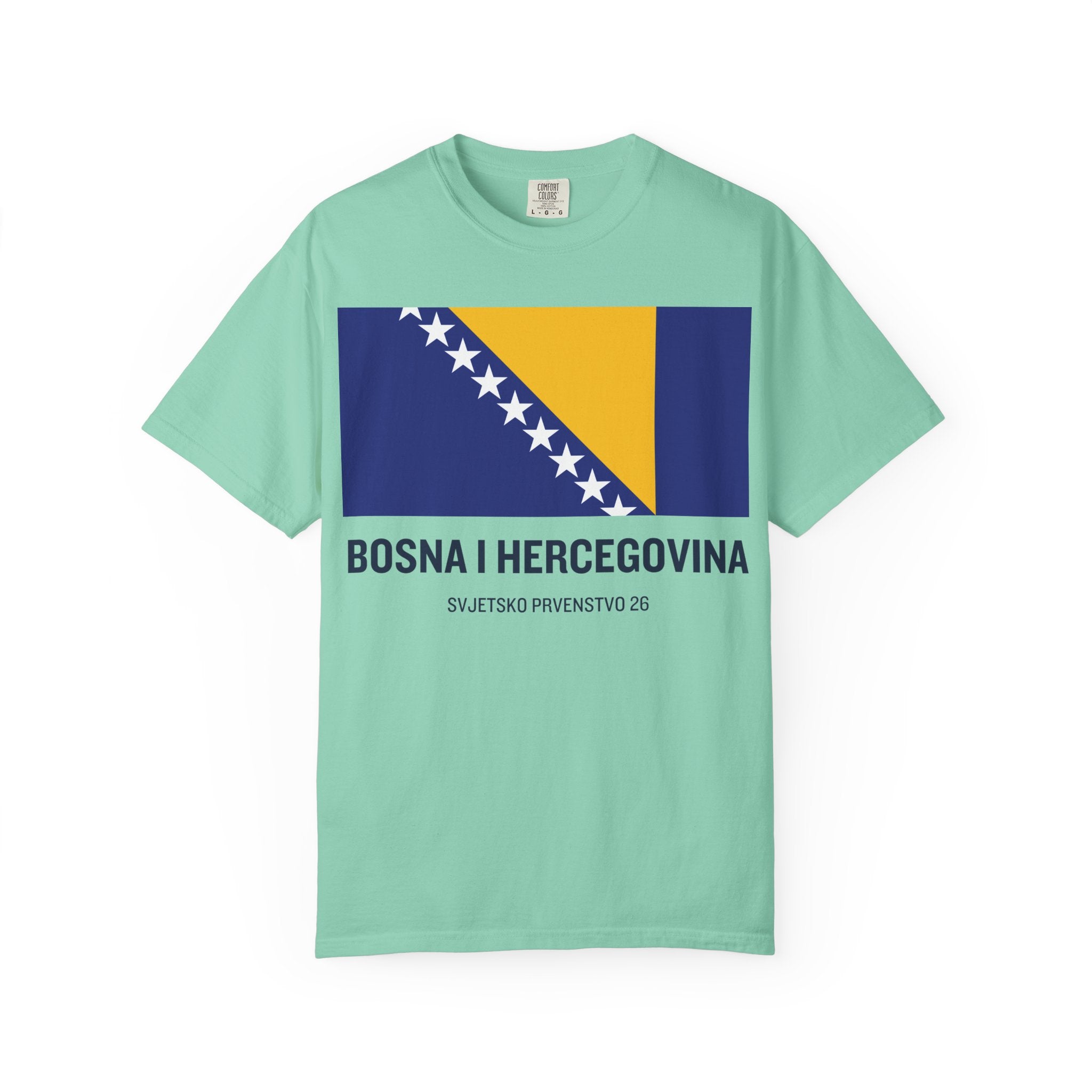 Bosnia and Herzegovina flag print