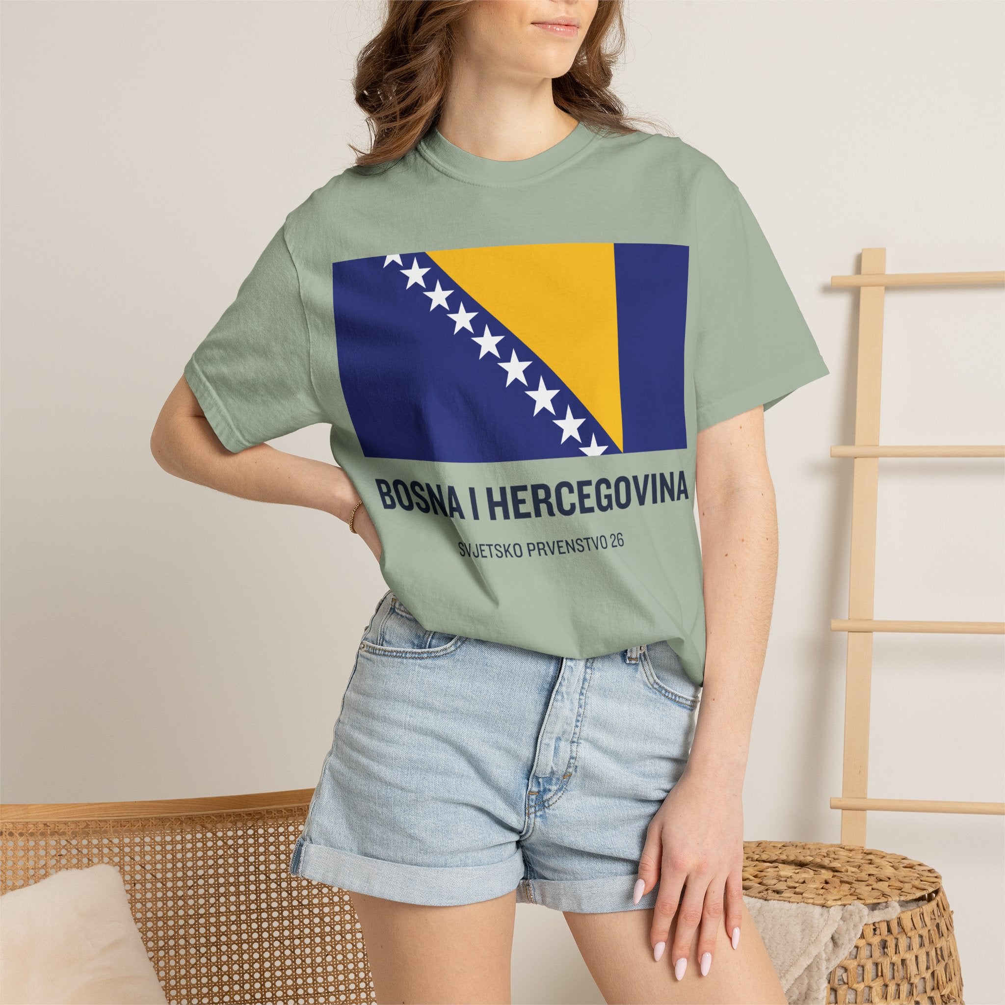 Bosnia and Herzegovina flag print