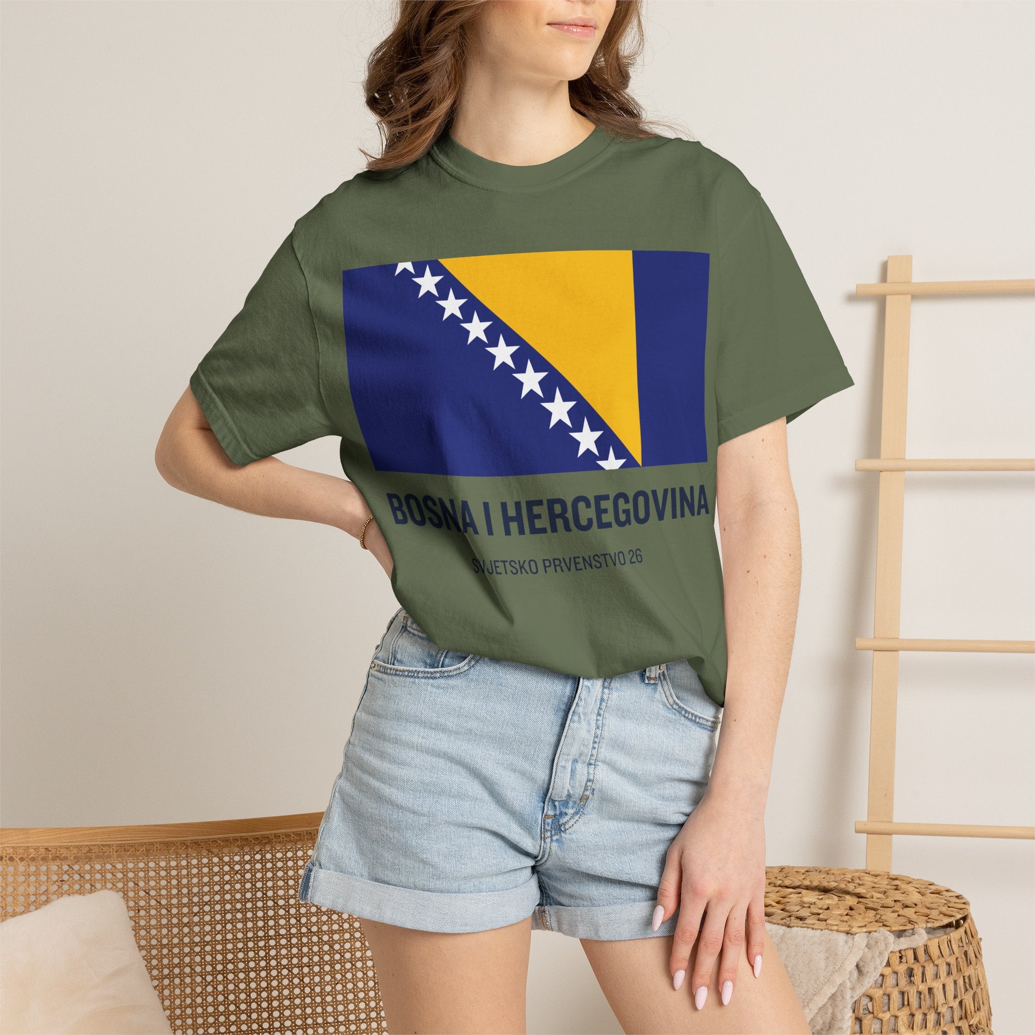 Bosnia and Herzegovina flag print