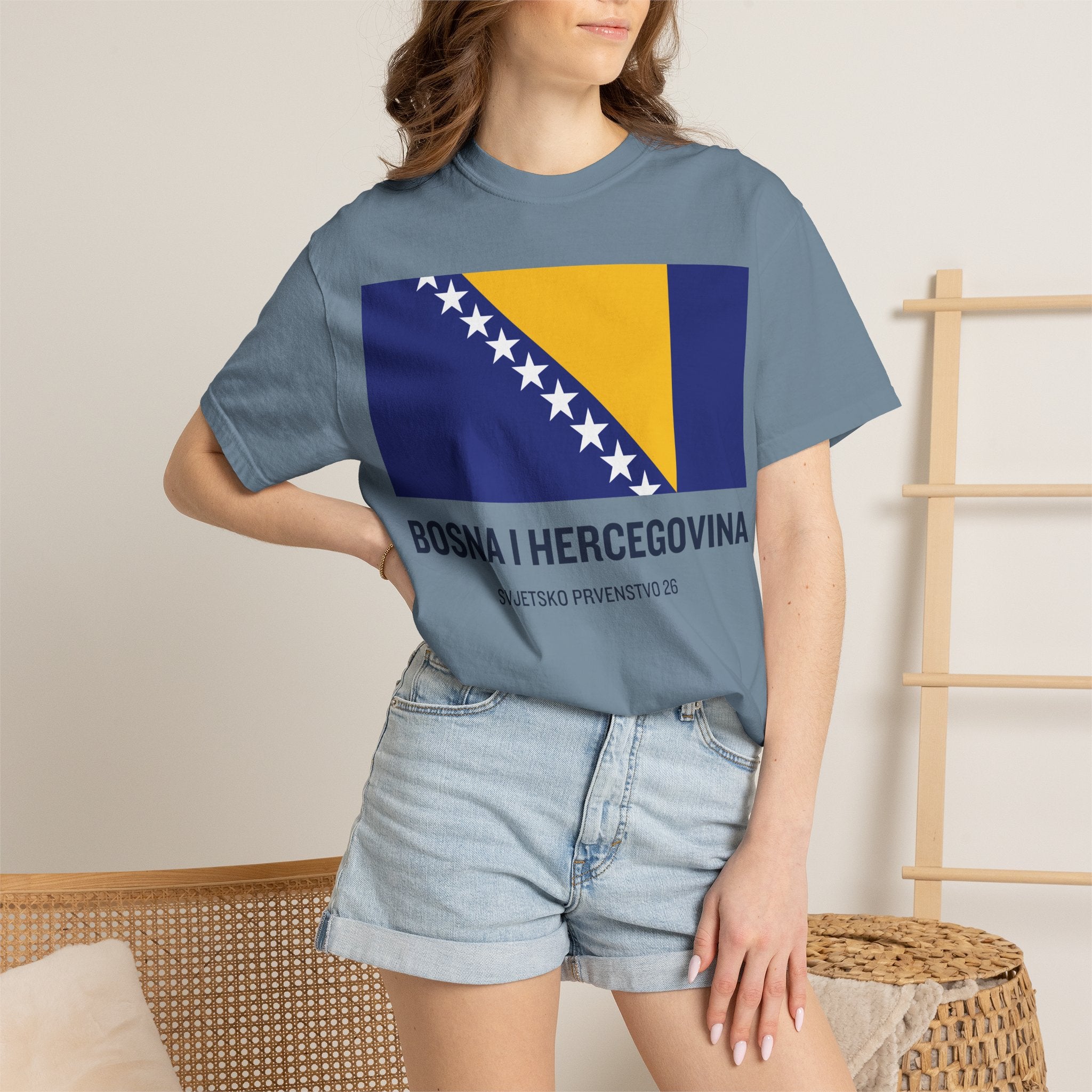 Bosnia and Herzegovina flag print