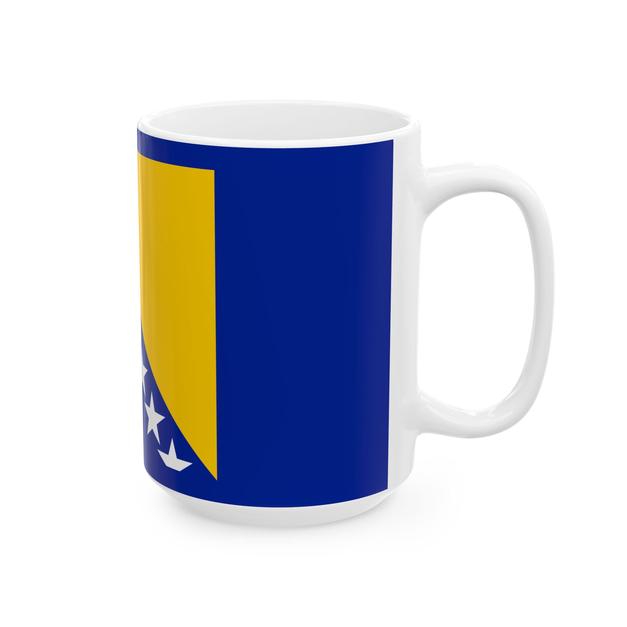 Bosnia and Herzegovina Flag Ceramic Mug — 11oz & 15oz Patriotic Coffee Cup