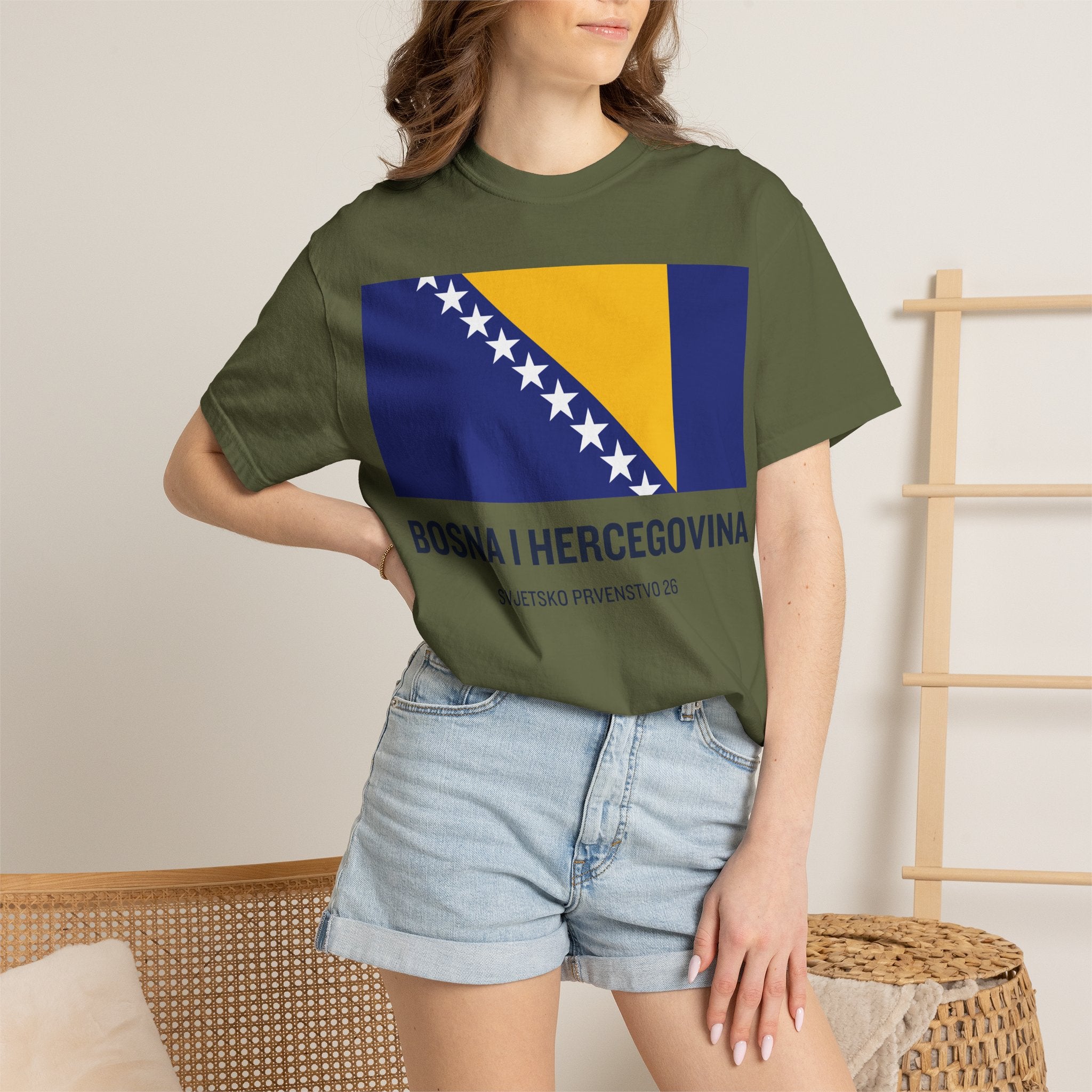 Bosnia and Herzegovina flag print