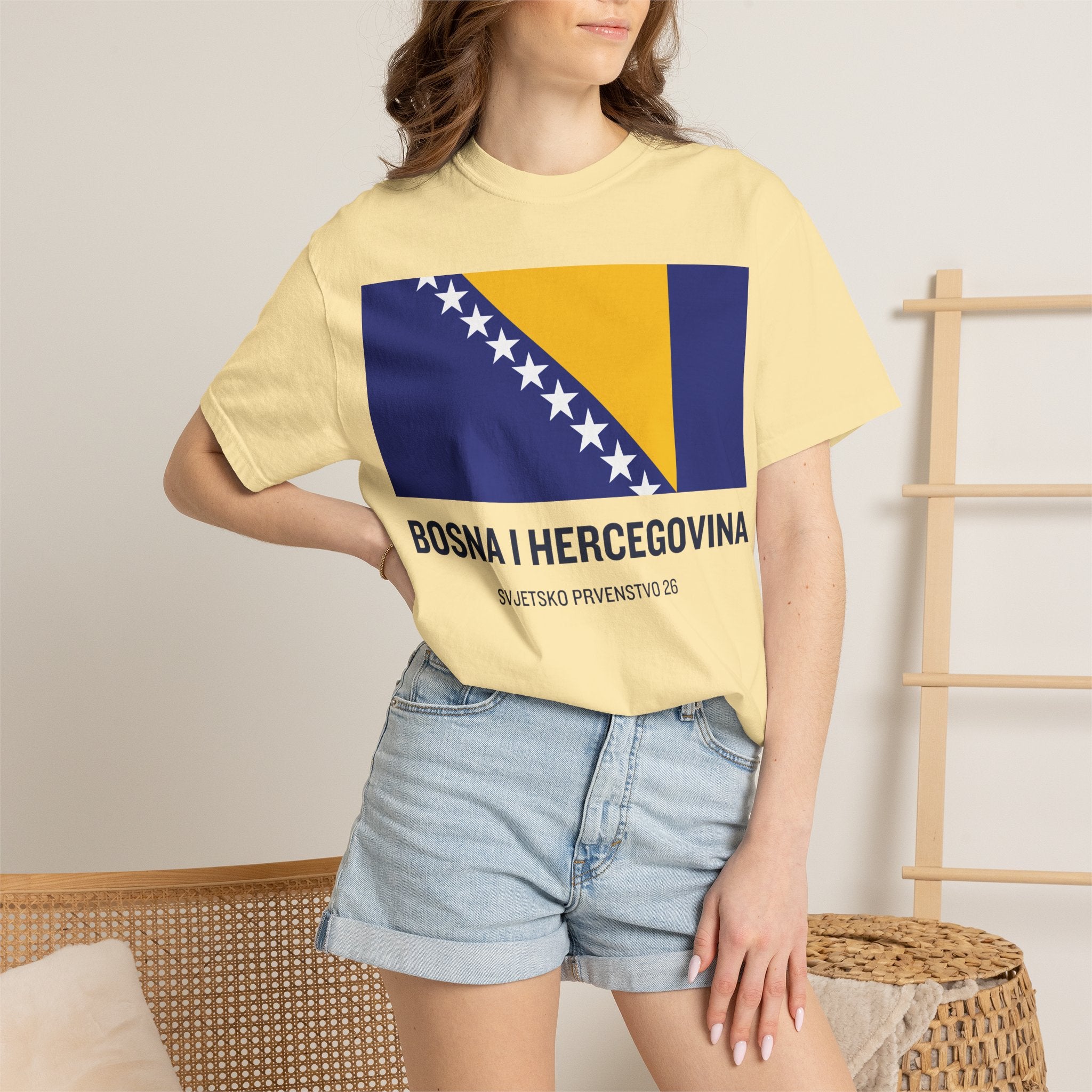 Bosnia and Herzegovina flag print