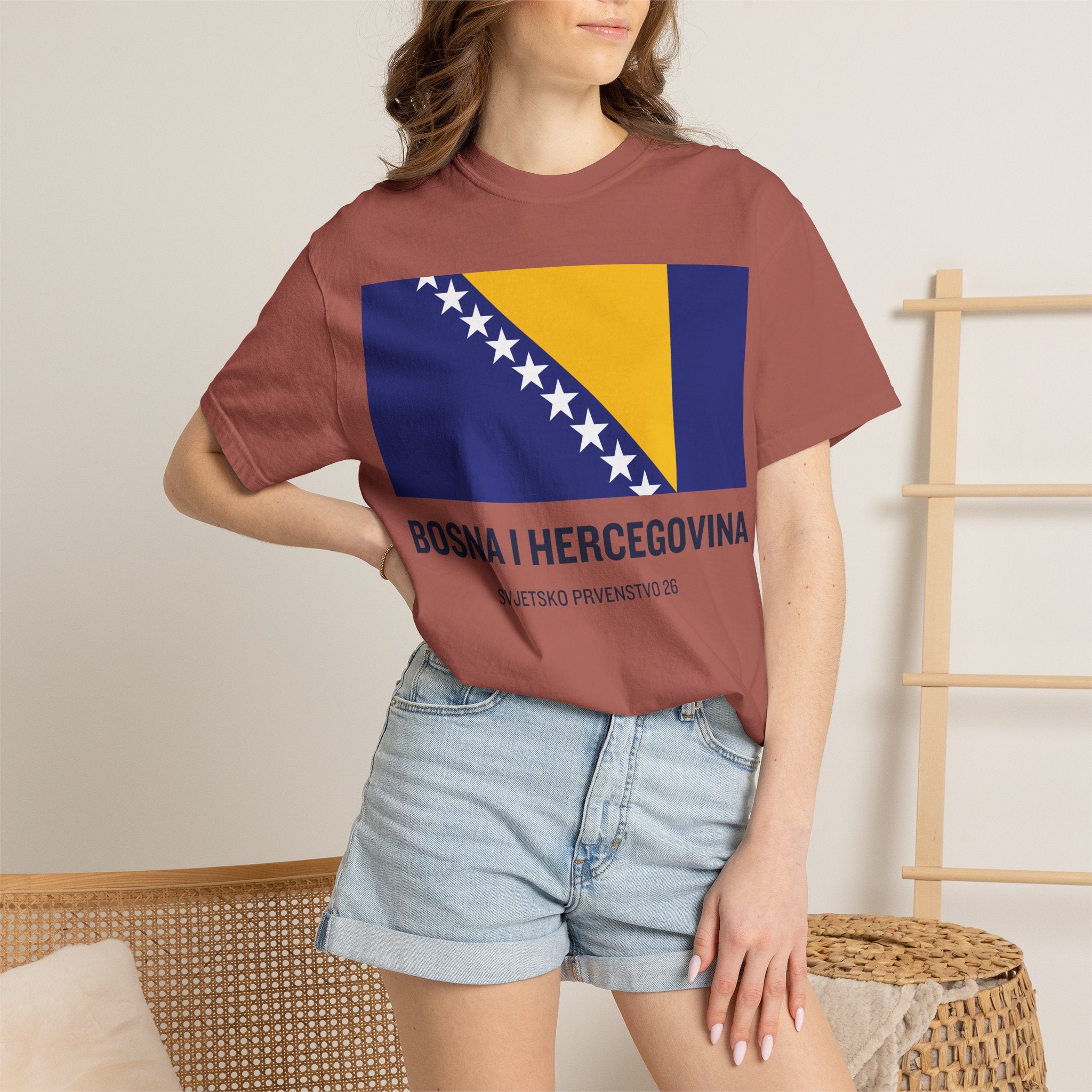 Bosnia and Herzegovina flag print