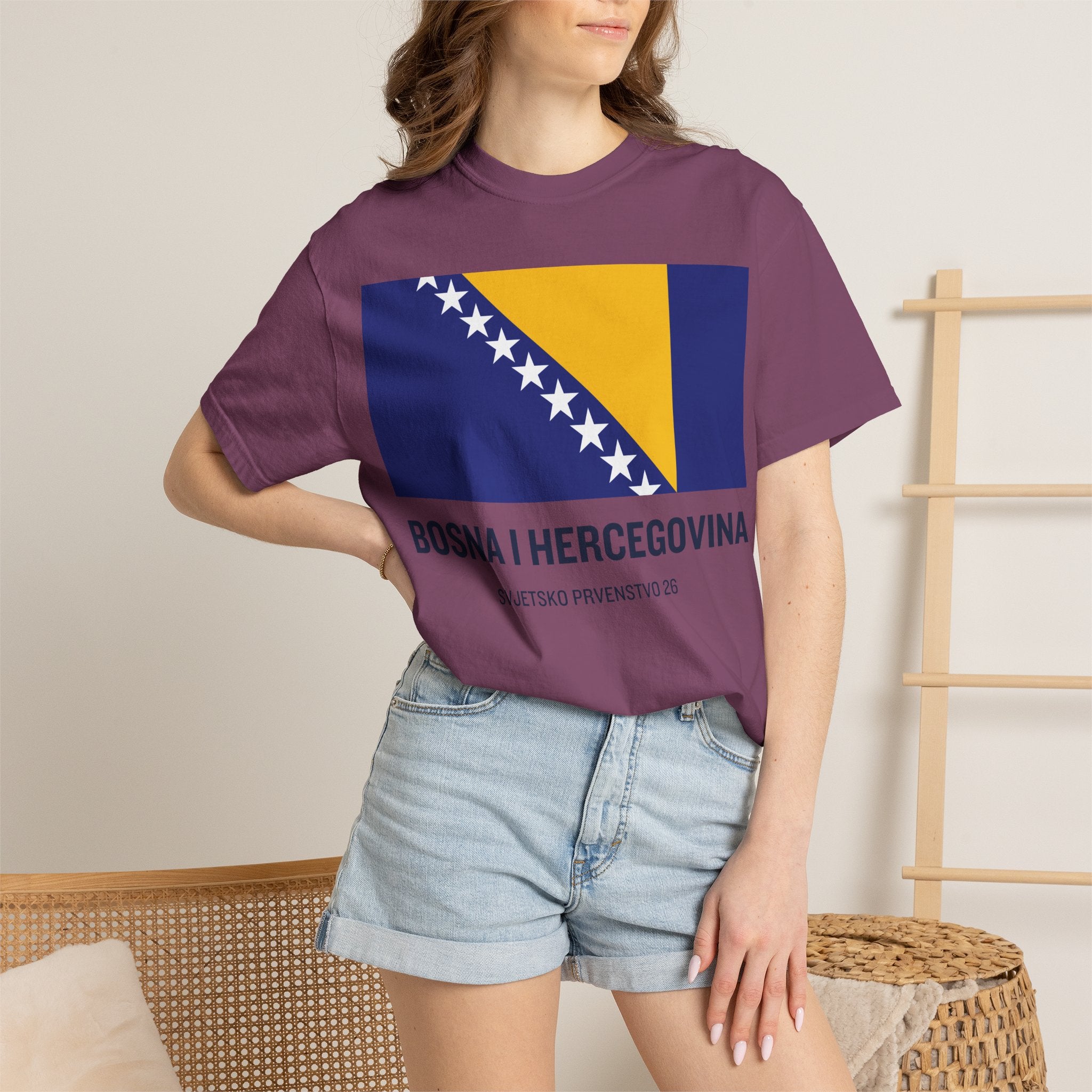 Bosnia and Herzegovina flag print