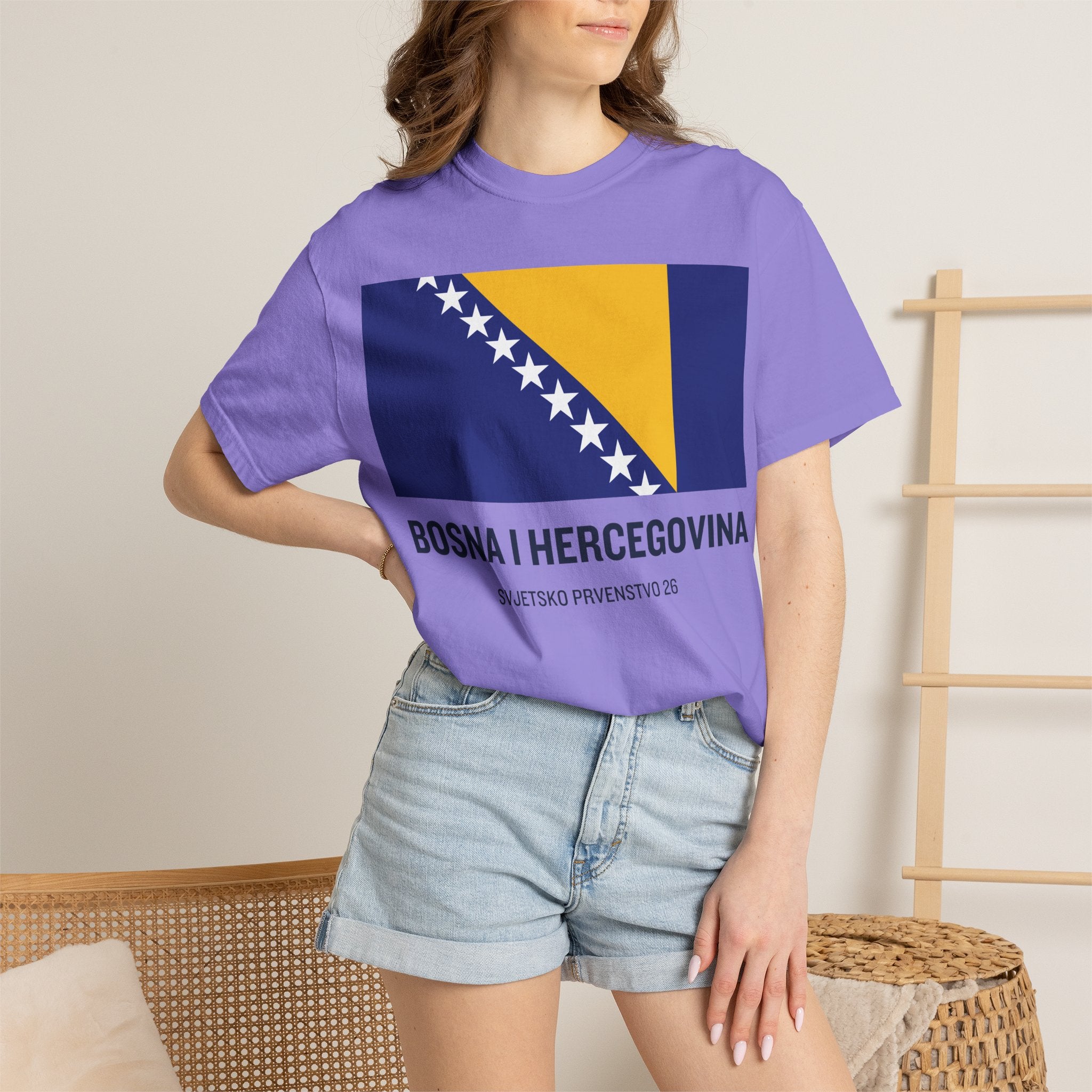 Bosnia and Herzegovina flag print