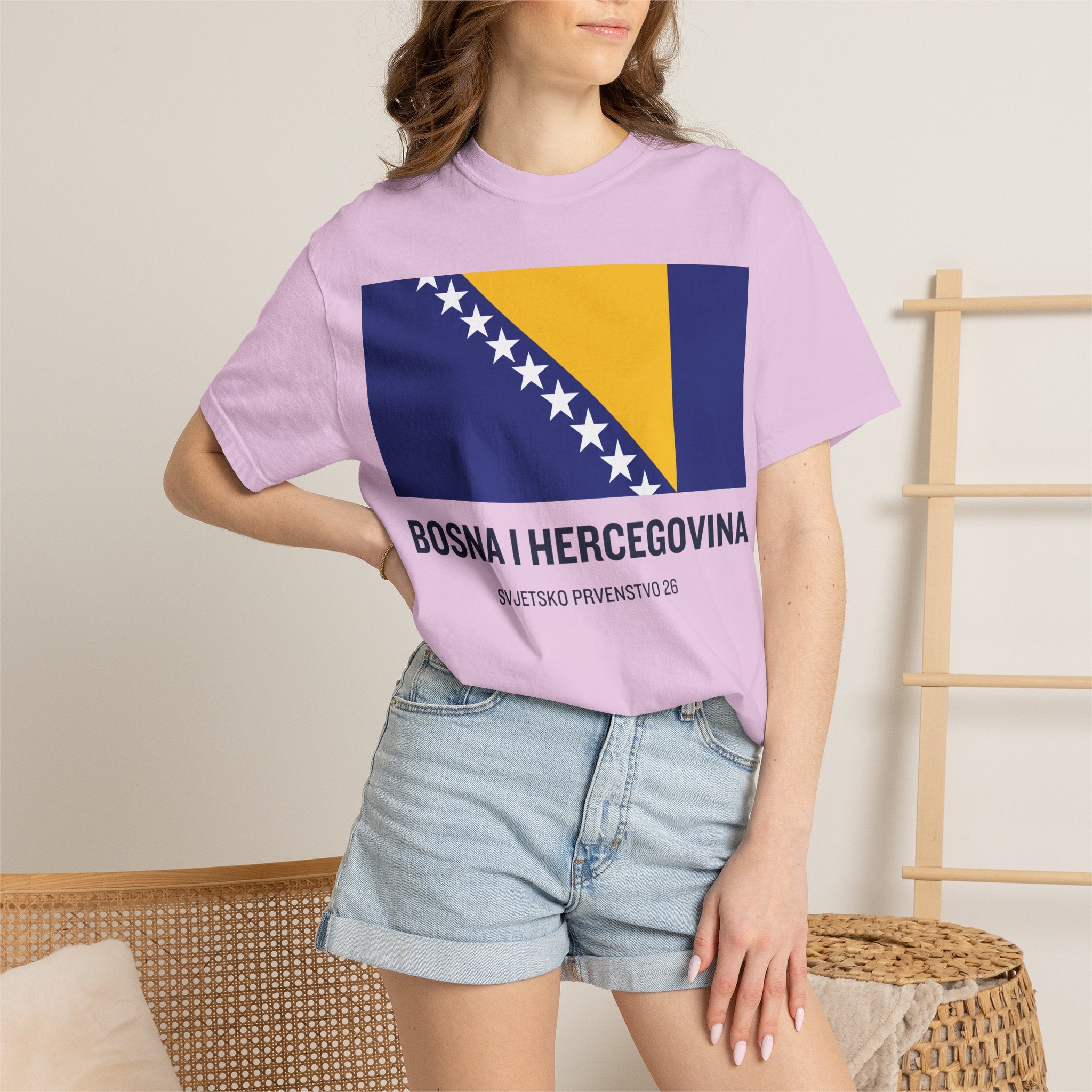 Bosnia and Herzegovina flag print