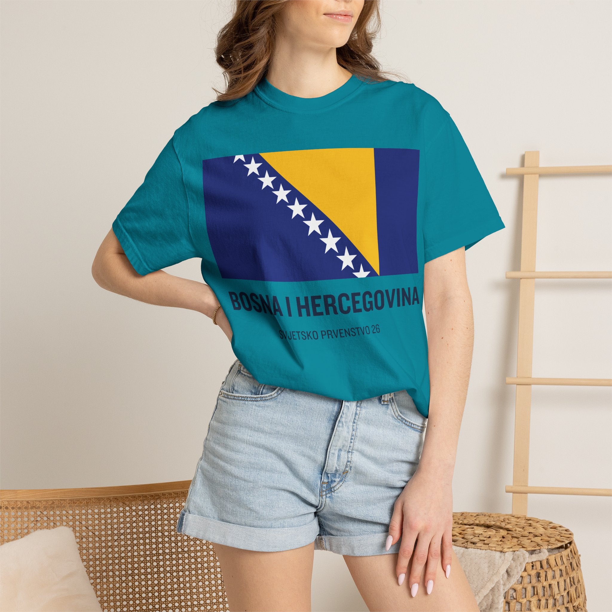 Bosnia and Herzegovina flag print