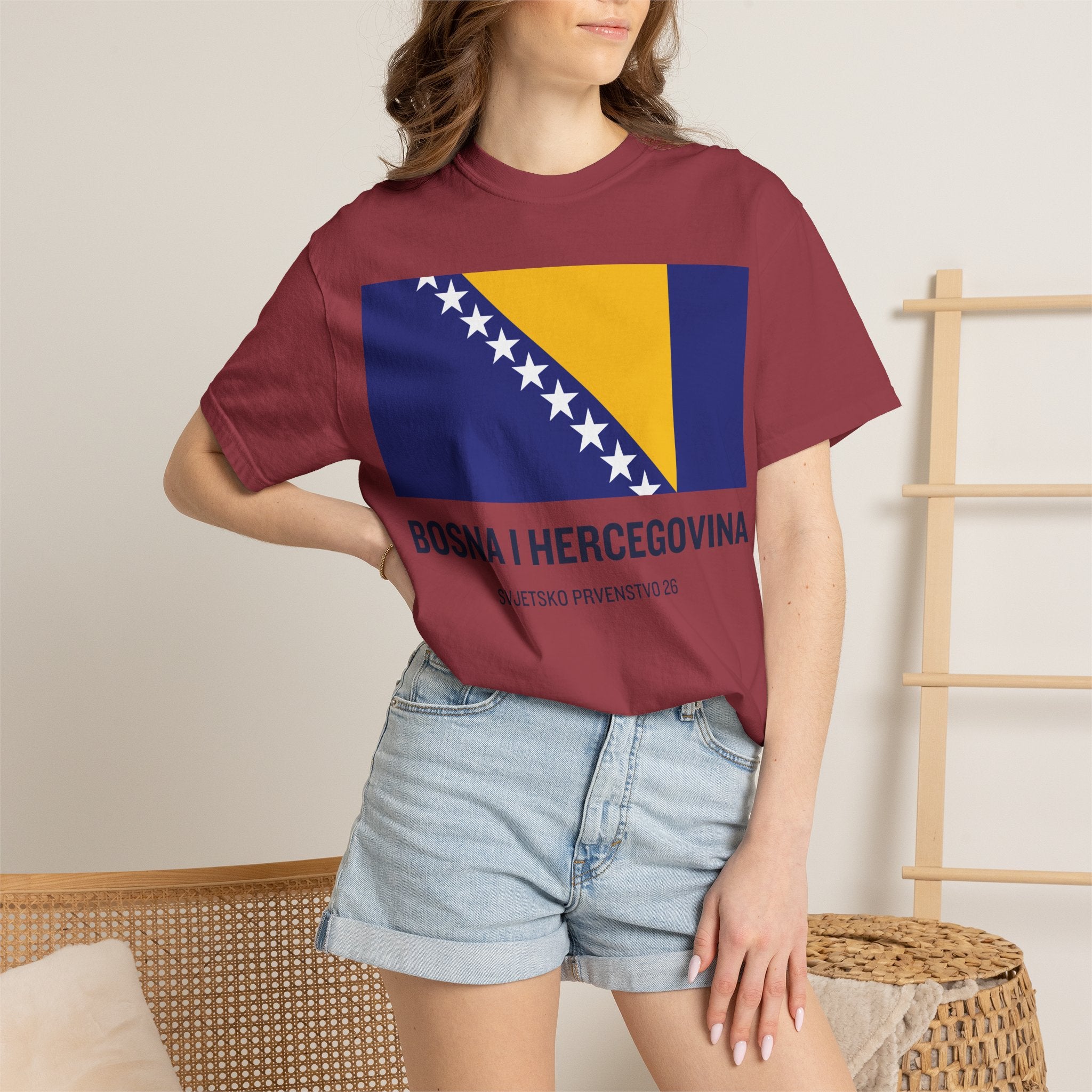 Bosnia and Herzegovina flag print