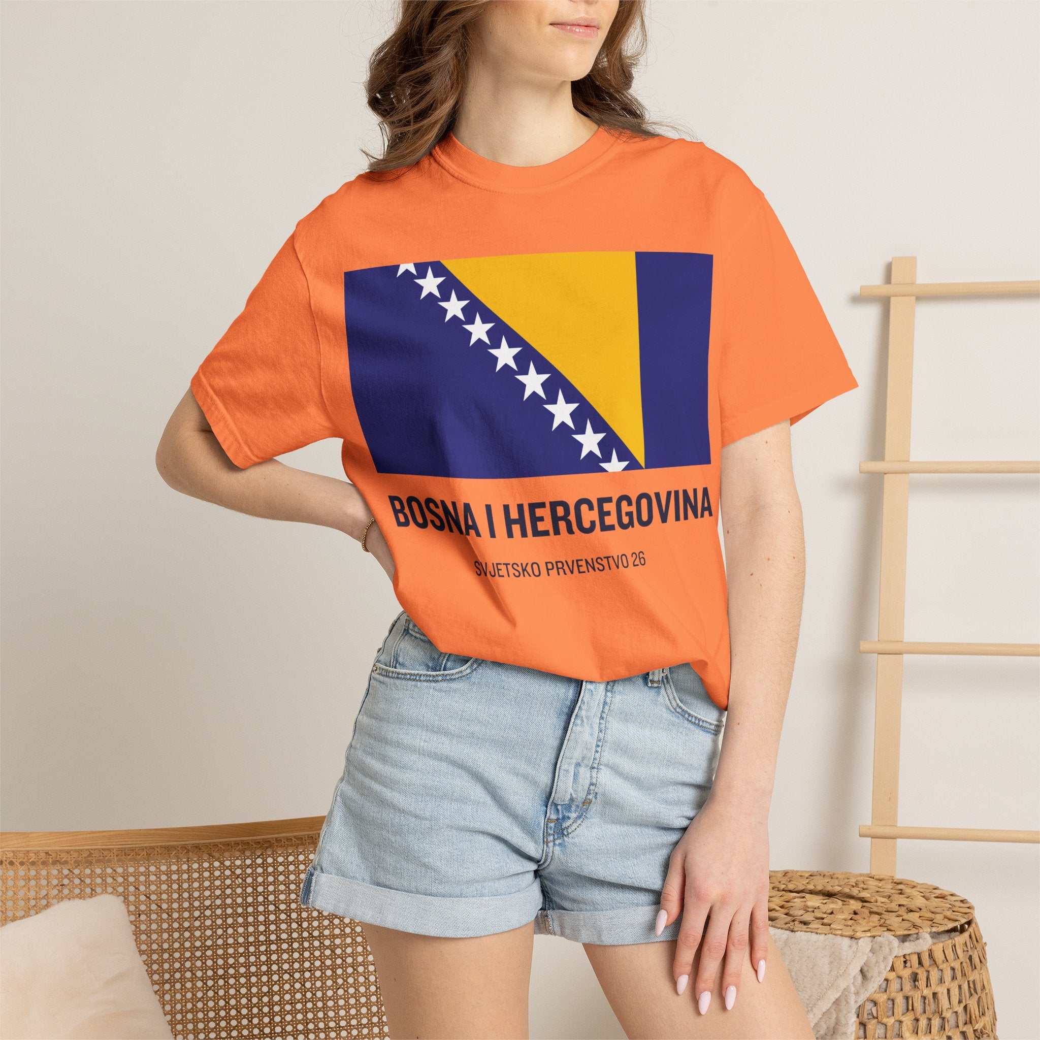 Bosnia and Herzegovina flag print