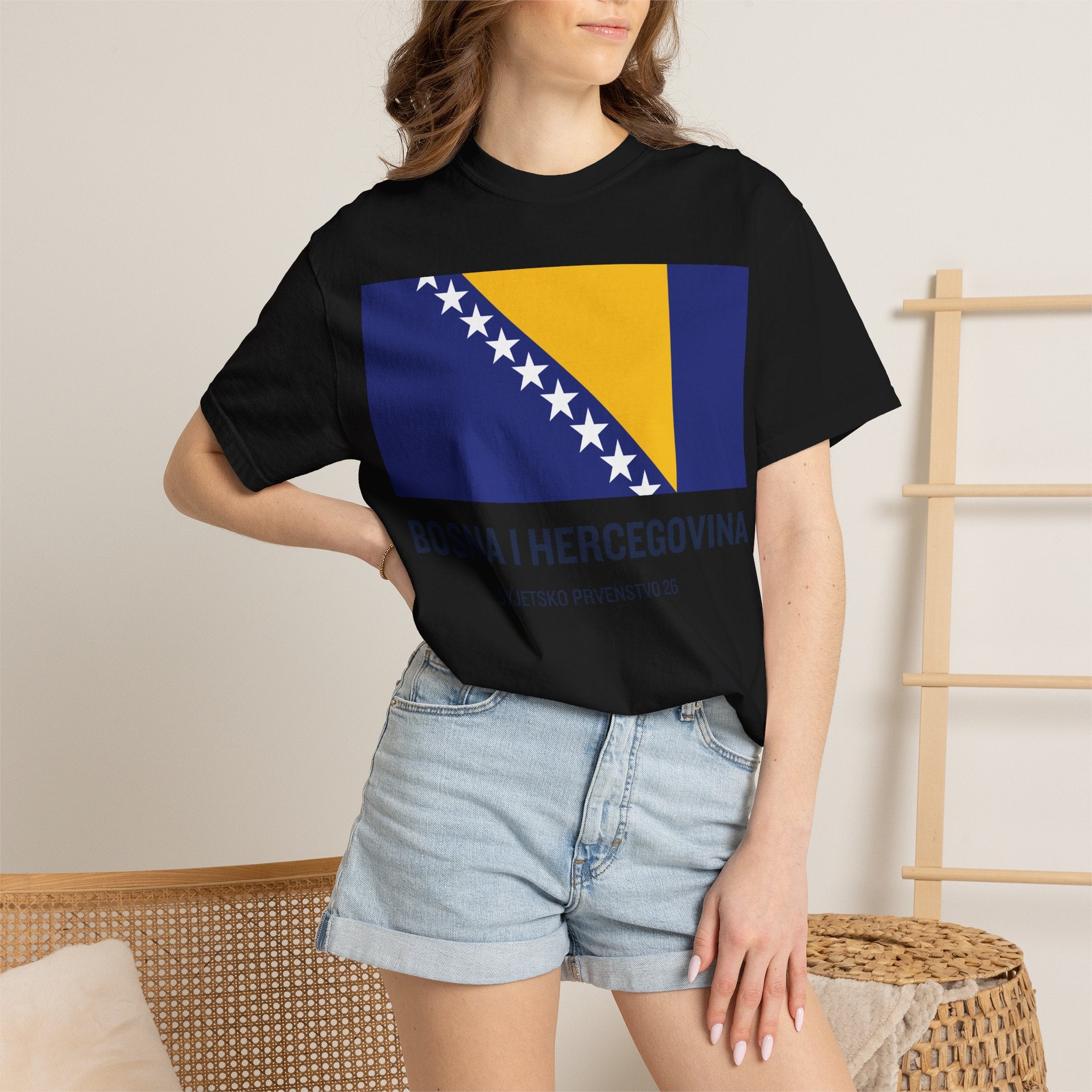 Bosnia and Herzegovina flag print