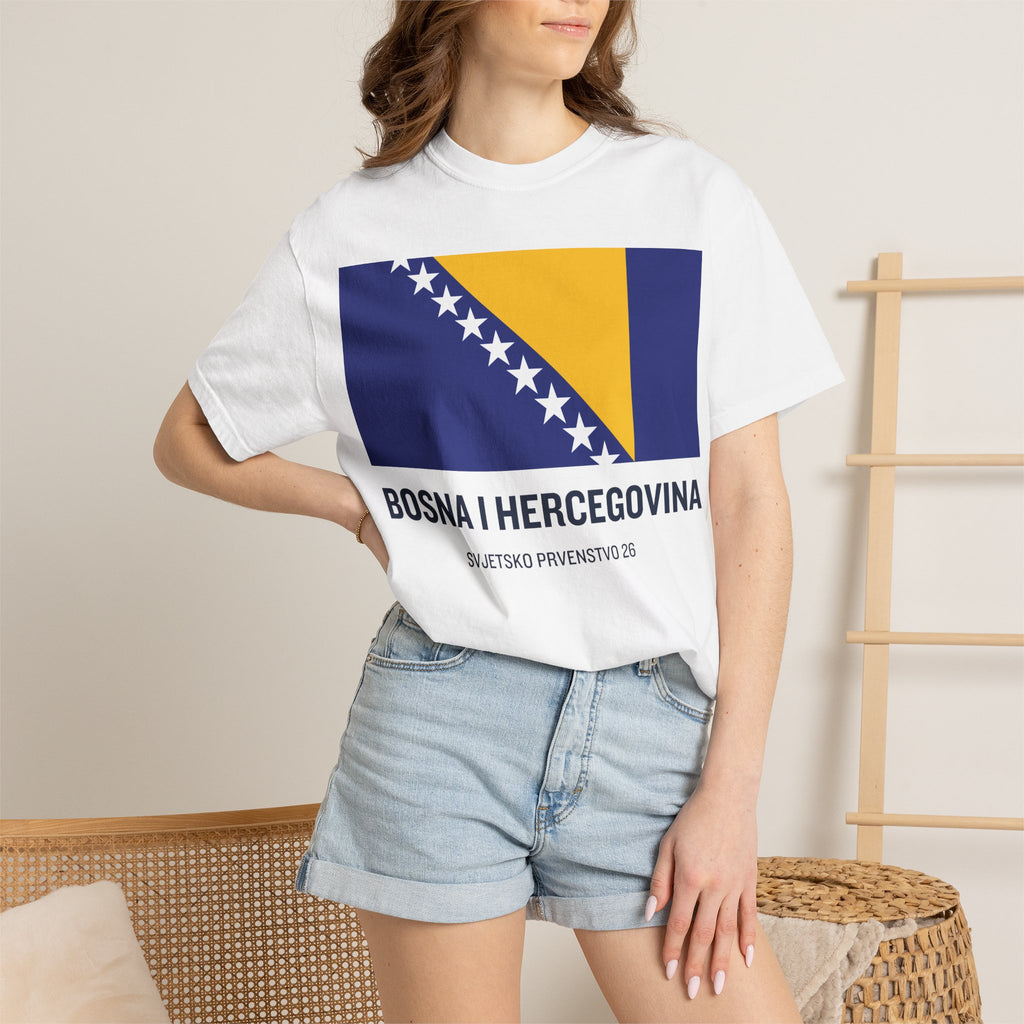 Bosnia and Herzegovina flag print