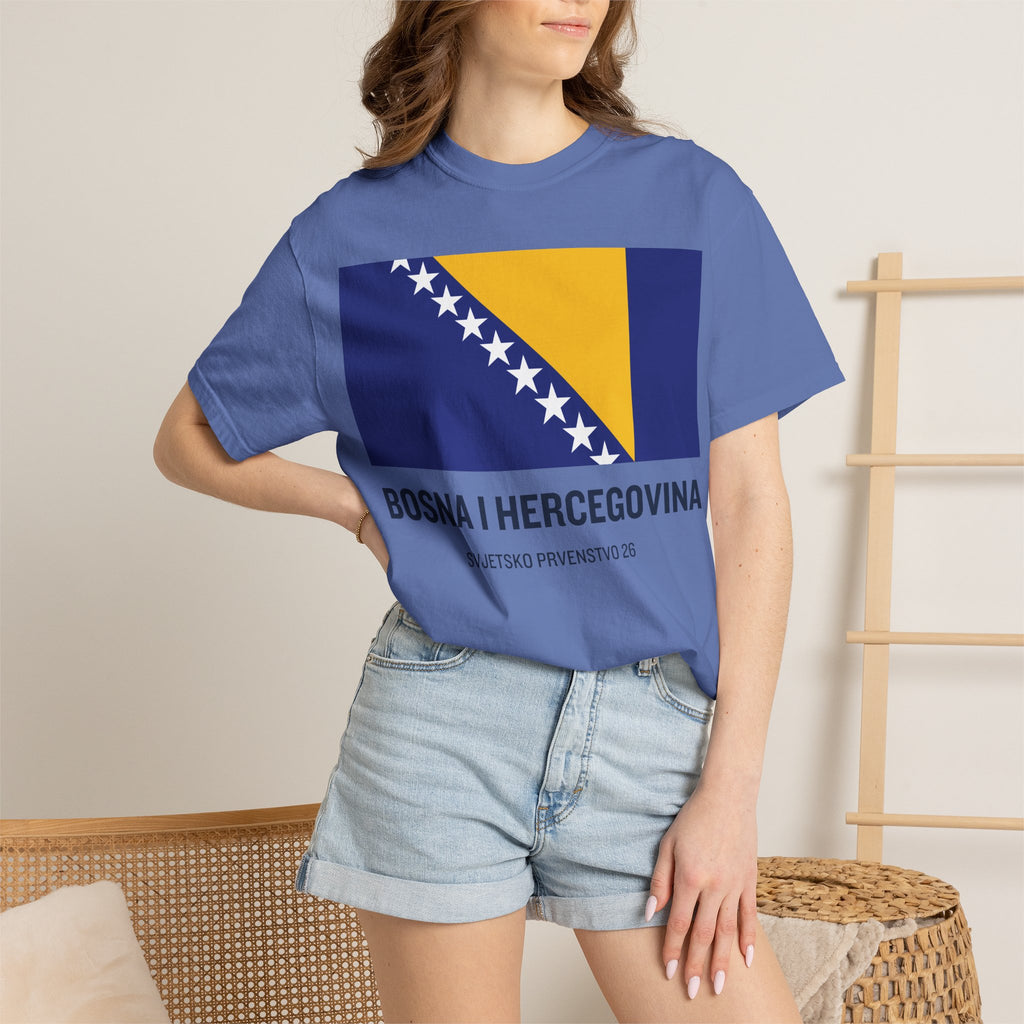 Bosnia and Herzegovina flag print