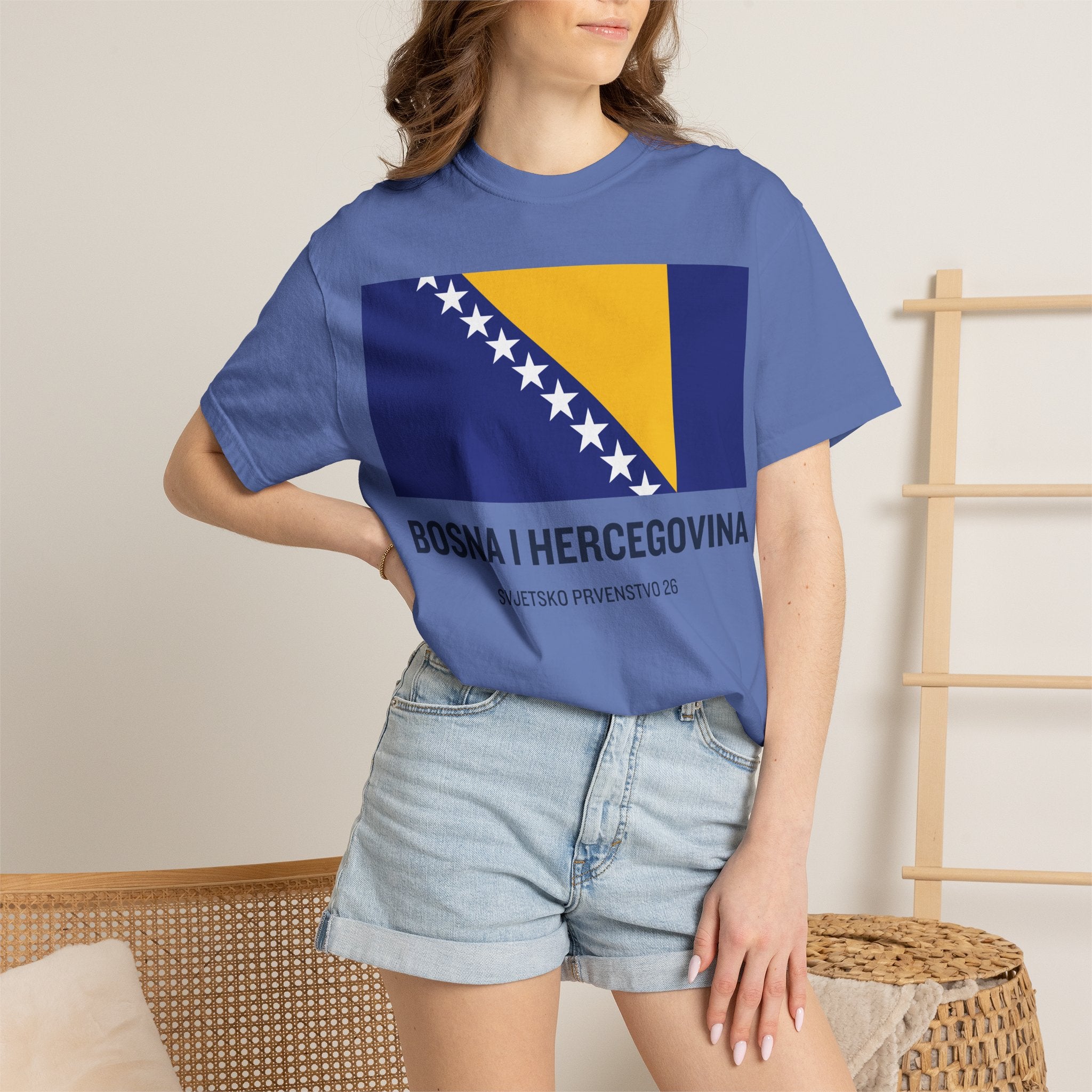 Bosnia and Herzegovina flag print