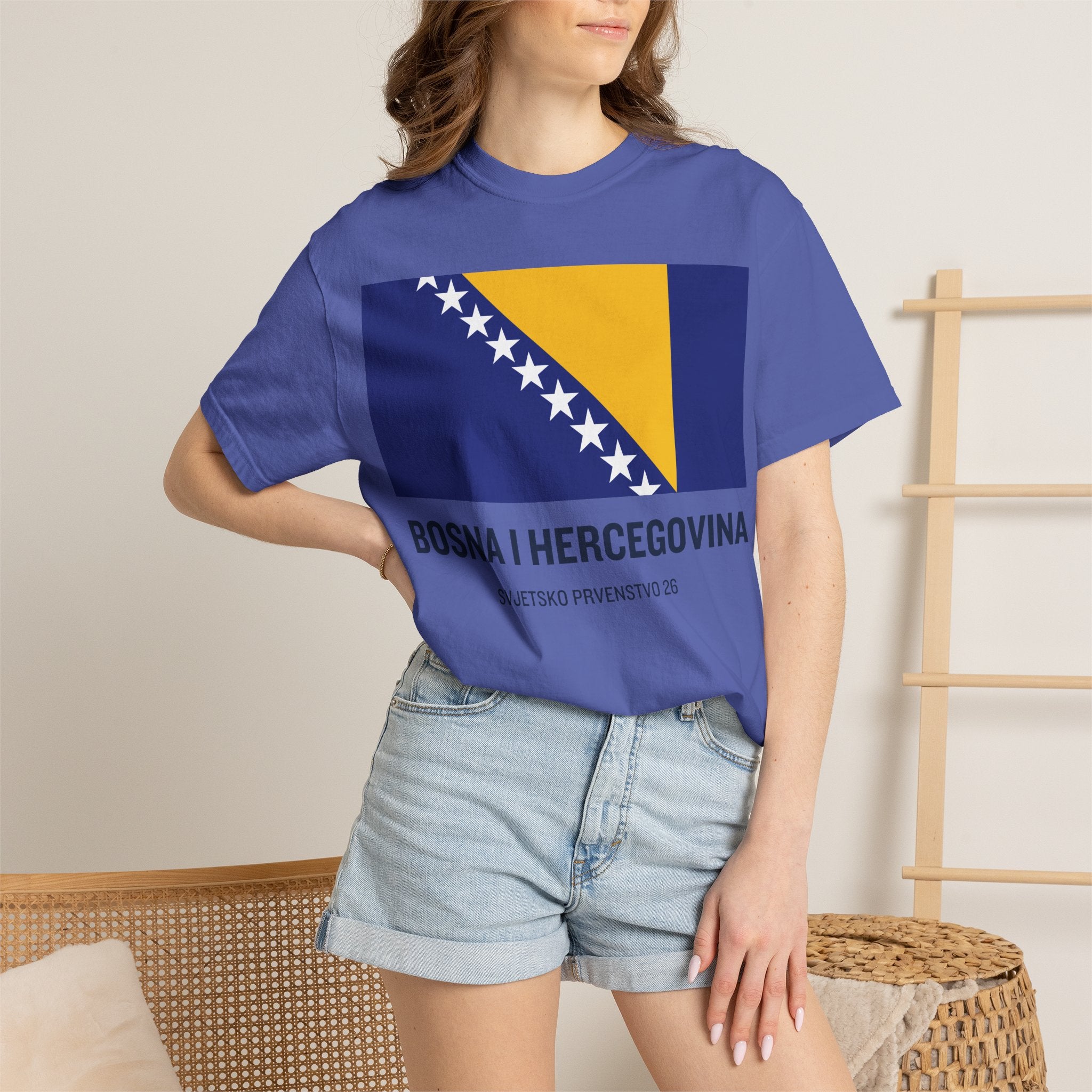 Bosnia and Herzegovina flag print