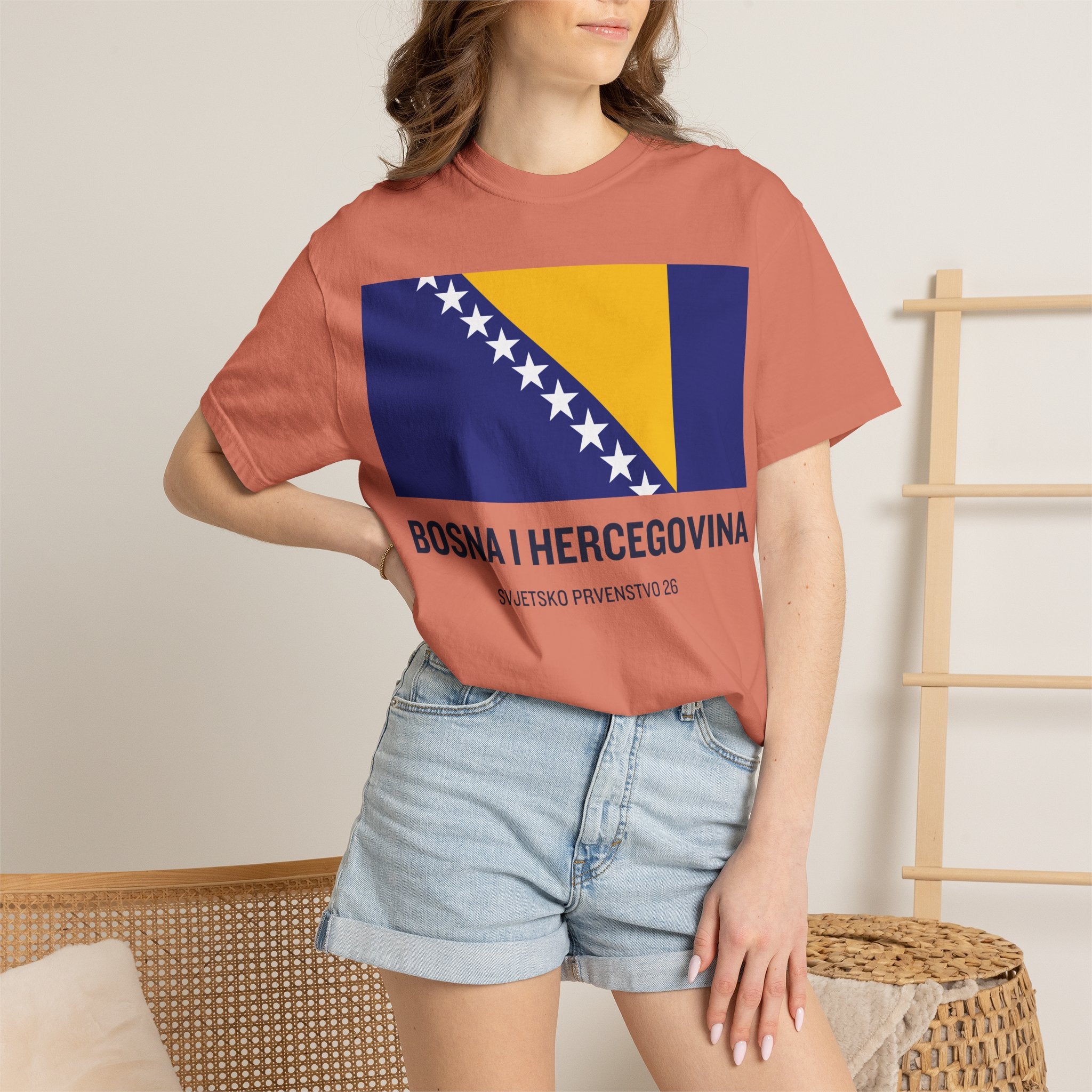 Bosnia and Herzegovina flag print