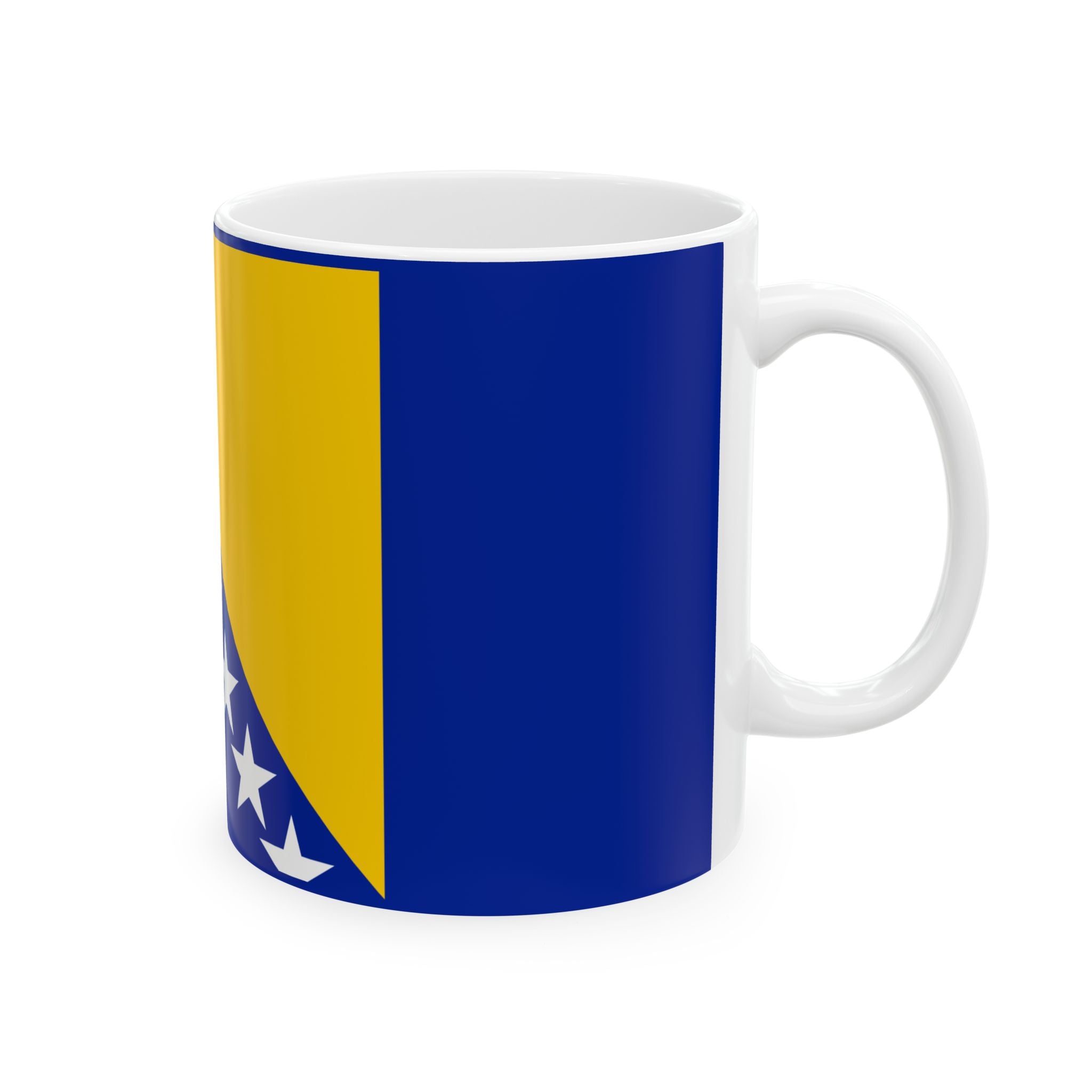 Bosnia and Herzegovina Flag Ceramic Mug — 11oz & 15oz Patriotic Coffee Cup