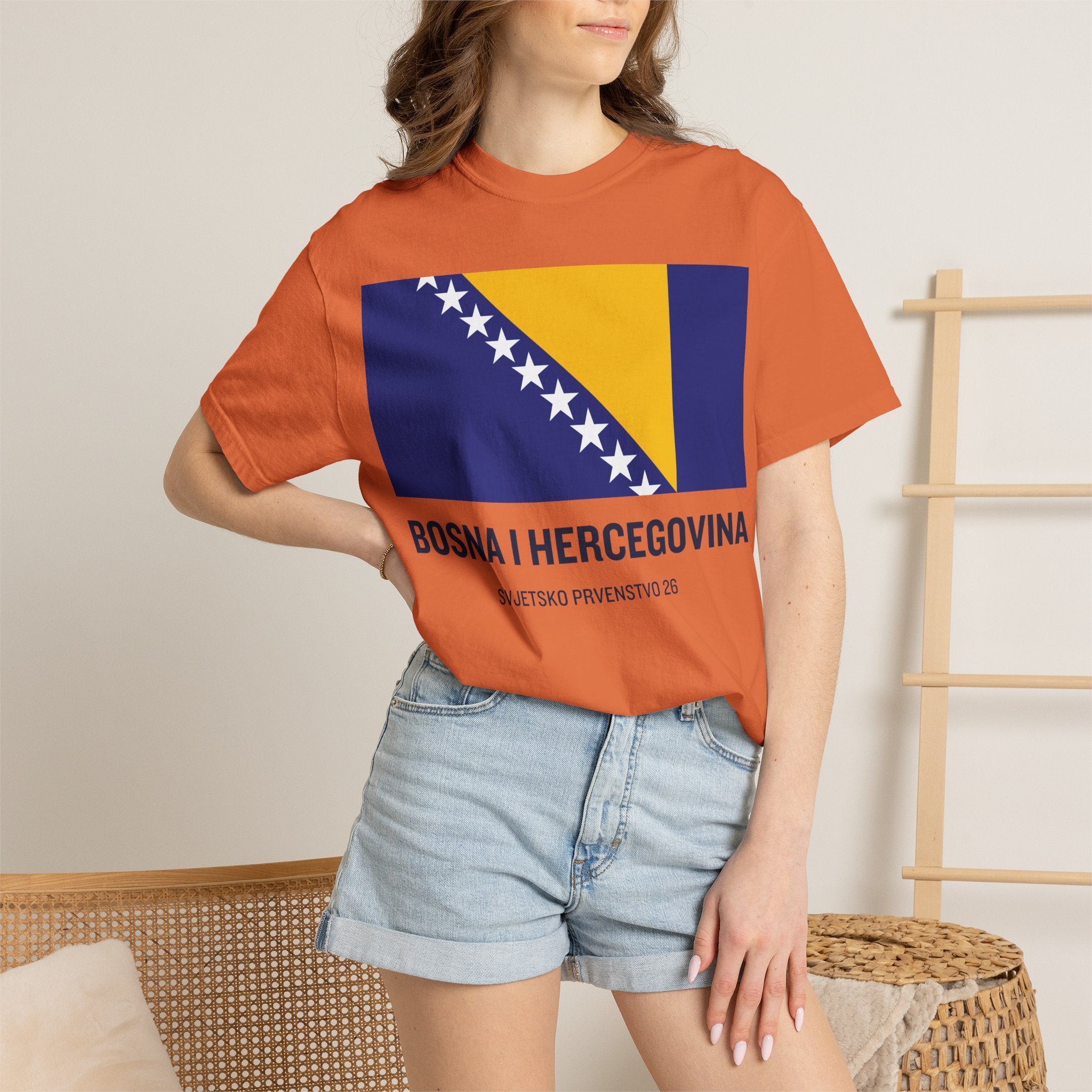 Bosnia and Herzegovina flag print