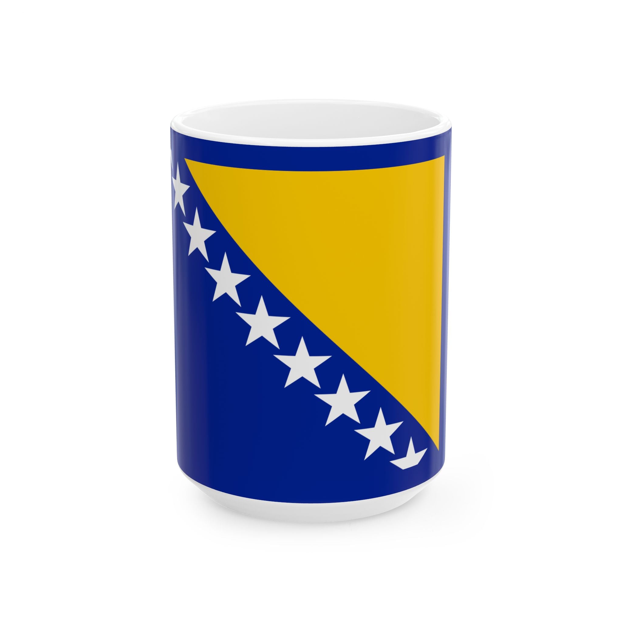 Bosnia and Herzegovina Flag Ceramic Mug — 11oz & 15oz Patriotic Coffee Cup